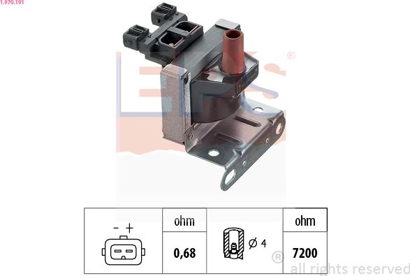 EPS 1.970.191 - Bobina d'accensione www.autoricambit.com