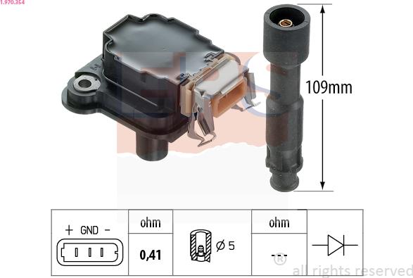 EPS 1.970.354 - Bobina d'accensione www.autoricambit.com