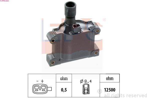 EPS 1.970.322 - Bobina d'accensione www.autoricambit.com