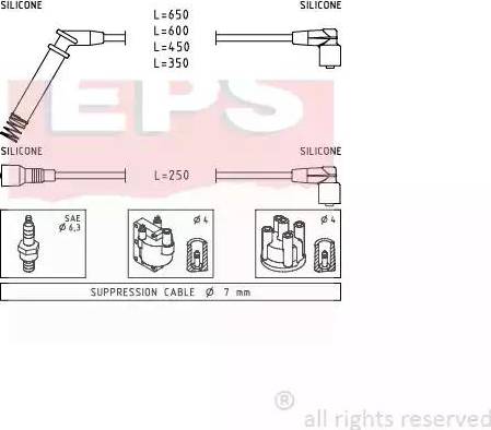 EPS 1.499.195 - Kit cavi accensione www.autoricambit.com