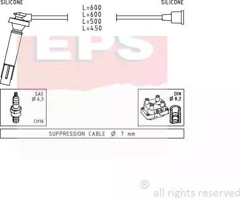 EPS 1.499.100 - Kit cavi accensione www.autoricambit.com