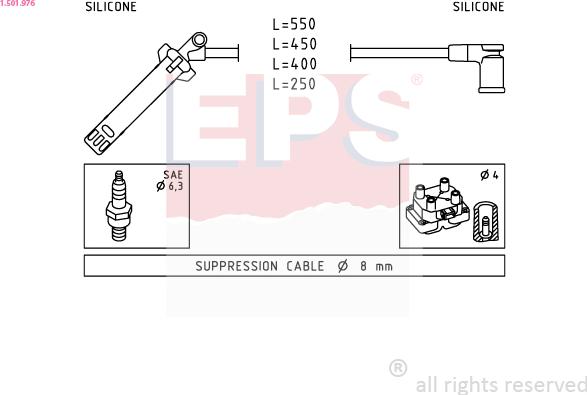 EPS 1.501.976 - Kit cavi accensione www.autoricambit.com