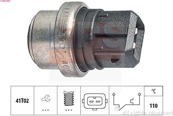 EPS 1.840.095 - Sensore, Temperatura refrigerante www.autoricambit.com