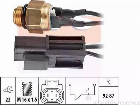 EPS 1.850.054 - Termostato, ventola del radiatore / climatizzatore www.autoricambit.com