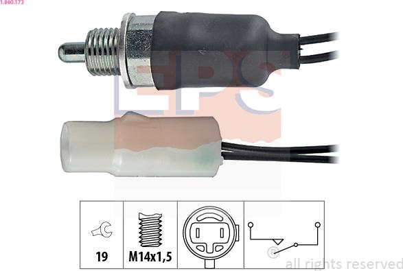 EPS 1.860.173 - Interruttore, Luce di retromarcia www.autoricambit.com