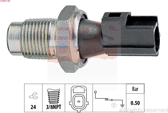 EPS 1.800.148 - Sensore, Pressione olio www.autoricambit.com