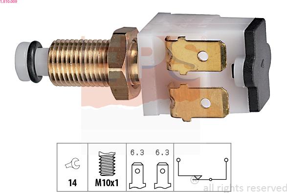 EPS 1.810.009 - Interruttore luce freno www.autoricambit.com