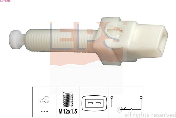 EPS 1.810.015 - Interruttore luce freno www.autoricambit.com