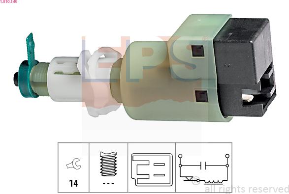 EPS 1.810.145 - Interruttore luce freno www.autoricambit.com