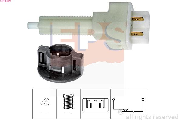 EPS 1.810.129 - Interruttore luce freno www.autoricambit.com