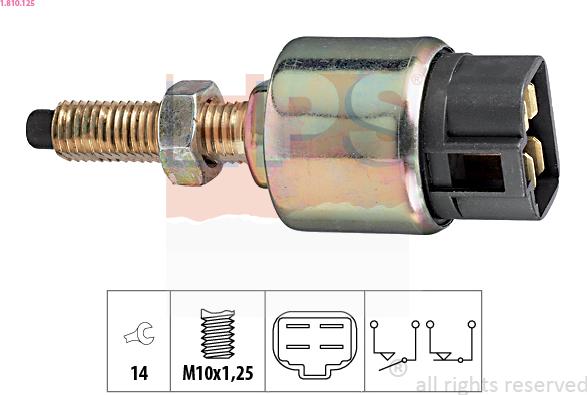 EPS 1.810.125 - Interruttore luce freno www.autoricambit.com