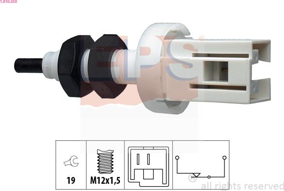 EPS 1.810.250 - Interruttore luce freno www.autoricambit.com