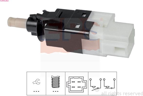 EPS 1.810.252 - Interruttore luce freno www.autoricambit.com