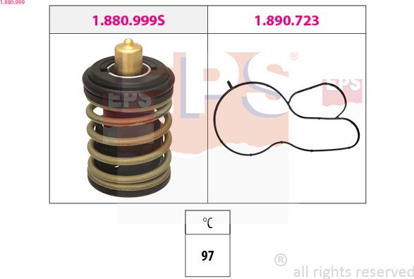 EPS 1.880.999 - Termostato, Refrigerante www.autoricambit.com