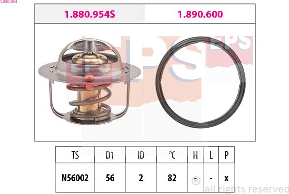 EPS 1.880.954 - Termostato, Refrigerante www.autoricambit.com