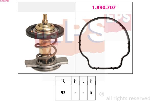 EPS 1.880.929 - Termostato, Refrigerante www.autoricambit.com