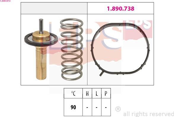 EPS 1.880.974 - Termostato, Refrigerante www.autoricambit.com