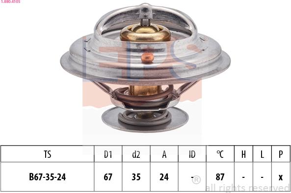 EPS 1.880.410S - Termostato, Refrigerante www.autoricambit.com