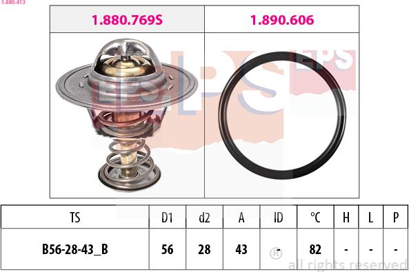 EPS 1.880.413 - Termostato, Refrigerante www.autoricambit.com