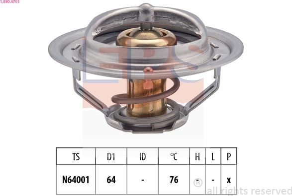 EPS 1.880.475S - Termostato, Refrigerante www.autoricambit.com