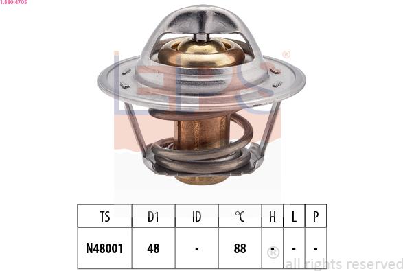 EPS 1.880.470S - Termostato, Refrigerante www.autoricambit.com