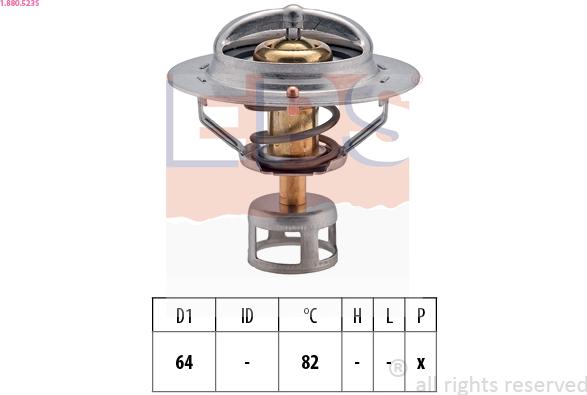 EPS 1.880.523S - Termostato, Refrigerante www.autoricambit.com