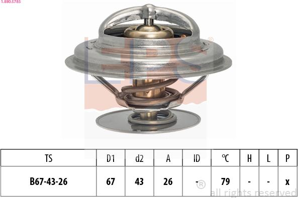 EPS 1.880.578S - Termostato, Refrigerante www.autoricambit.com