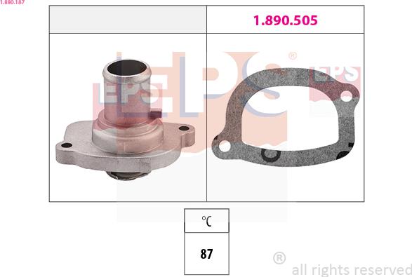 EPS 1.880.187 - Termostato, Refrigerante www.autoricambit.com