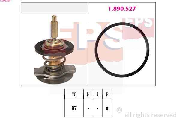 EPS 1.880.807 - Termostato, Refrigerante www.autoricambit.com