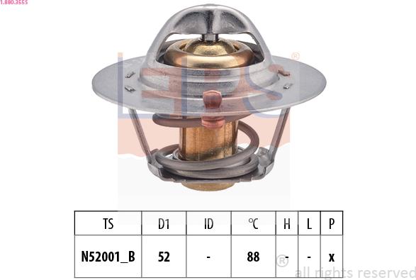 EPS 1.880.355S - Termostato, Refrigerante www.autoricambit.com