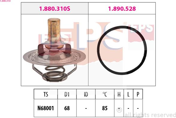 EPS 1.880.310 - Termostato, Refrigerante www.autoricambit.com