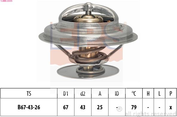 EPS 1.880.333S - Termostato, Refrigerante www.autoricambit.com