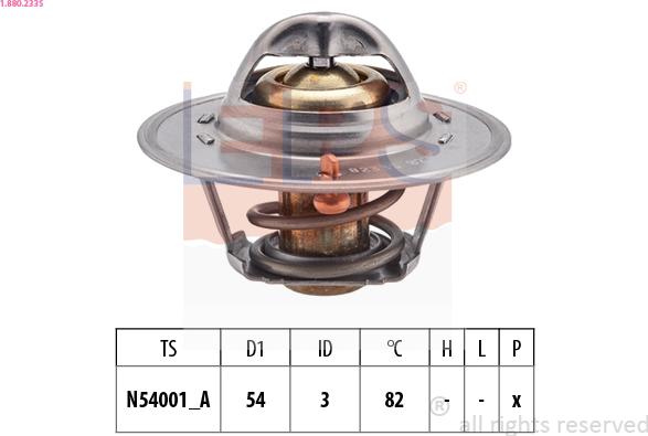 EPS 1.880.233S - Termostato, Refrigerante www.autoricambit.com