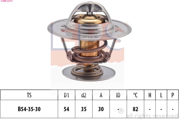 EPS 1.880.221S - Termostato, Refrigerante www.autoricambit.com