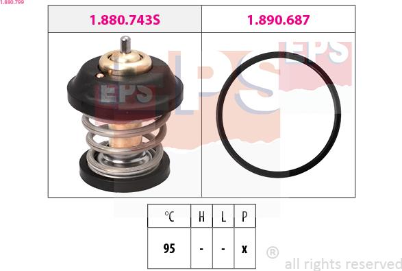 EPS 1.880.799 - Termostato, Refrigerante www.autoricambit.com