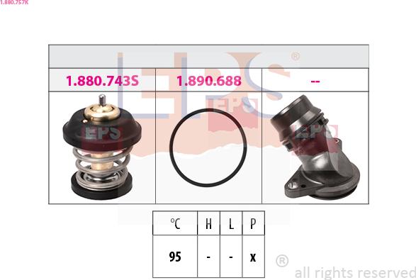 EPS 1.880.757K - Termostato, Refrigerante www.autoricambit.com