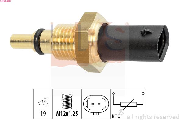 EPS 1.830.400 - Sensore, Temperatura olio www.autoricambit.com