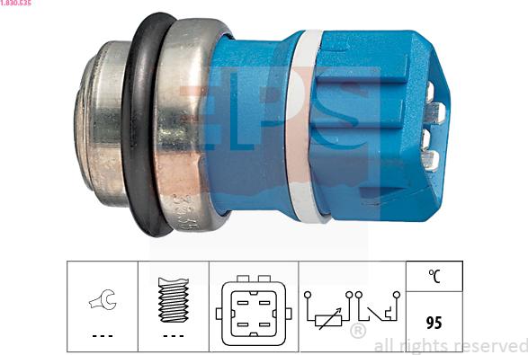 EPS 1.830.535 - Sensore, Temperatura refrigerante www.autoricambit.com