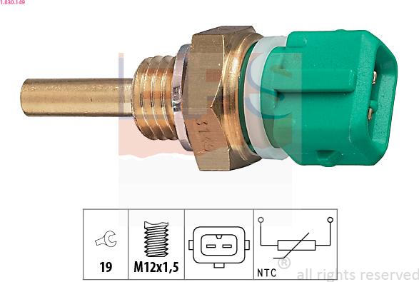 EPS 1.830.149 - Sensore, Temperatura refrigerante www.autoricambit.com