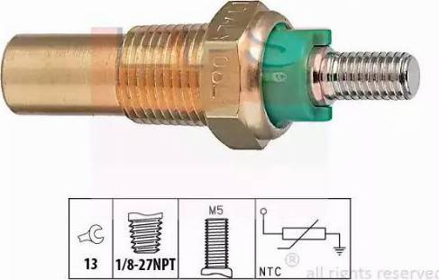 EPS 1.830.136 - Sensore, Temperatura refrigerante www.autoricambit.com