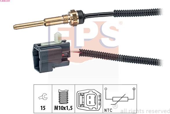 EPS 1.830.331 - Sensore, Temperatura refrigerante www.autoricambit.com