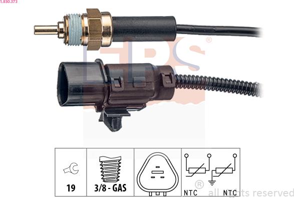 EPS 1.830.373 - Sensore, Temperatura refrigerante www.autoricambit.com