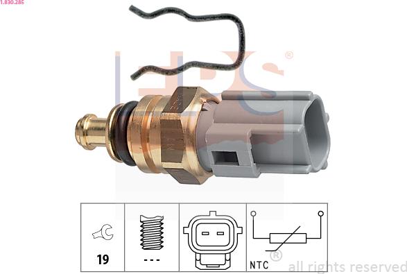 EPS 1.830.285 - Sensore, Temperatura refrigerante www.autoricambit.com