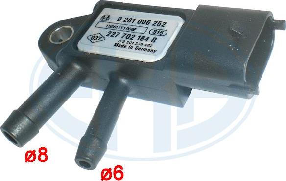 ERA 551020 - Sensore, Pressione gas scarico www.autoricambit.com