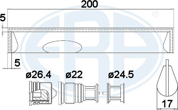 ERA 668011 - Essiccatore, Climatizzatore www.autoricambit.com