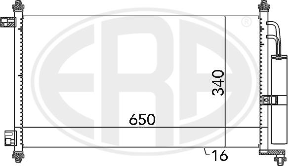 ERA 667069 - Condensatore, Climatizzatore www.autoricambit.com