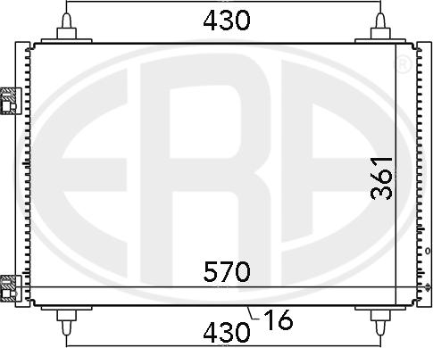 ERA 667068 - Condensatore, Climatizzatore www.autoricambit.com