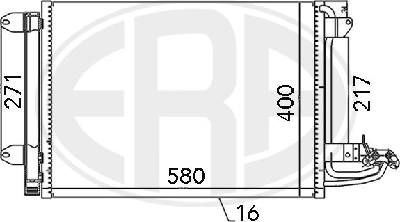 ERA 667003 - Condensatore, Climatizzatore www.autoricambit.com