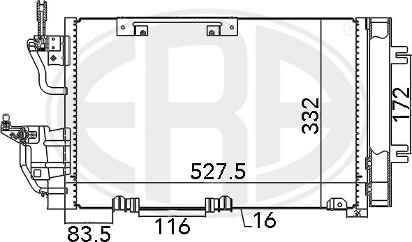 ERA 667015 - Condensatore, Climatizzatore www.autoricambit.com