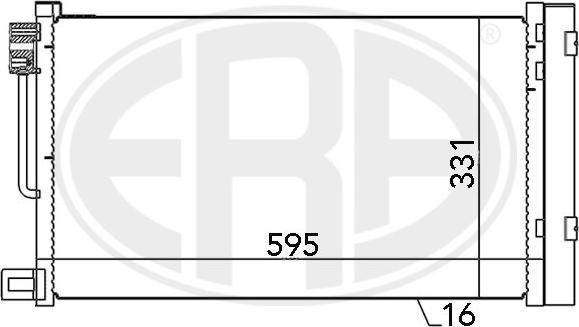 ERA 667010 - Condensatore, Climatizzatore www.autoricambit.com